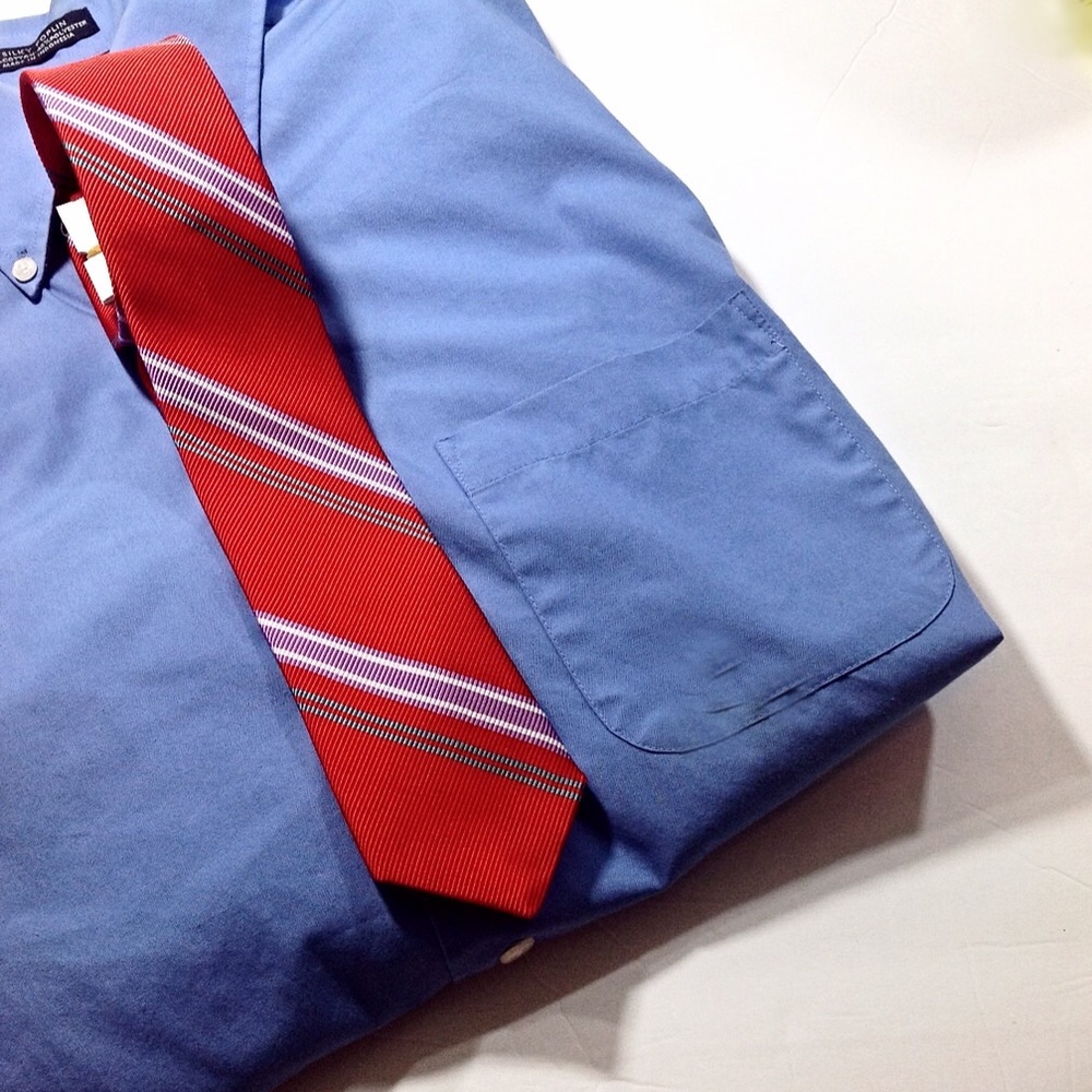 Ted Baker London Striped Tie-NWT-Red